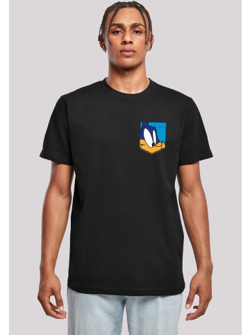 F4NT4STIC T-Shirt Looney Tunes Road Runner Face Faux Pocket in schwarz