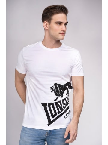 Lonsdale T-Shirt "Dereham" in Weiß