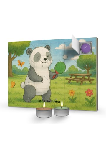 Mr. & Mrs. Panda Adventskalender Panda Tischtennis Design ohne S... in Weiß