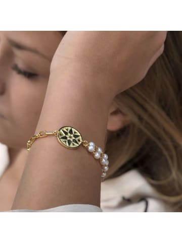 Ailoria SHIRUSHI Armband gold/weiße Perle in weiß