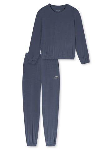 Schiesser Loungeanzug Casual Fashion in blaugrau