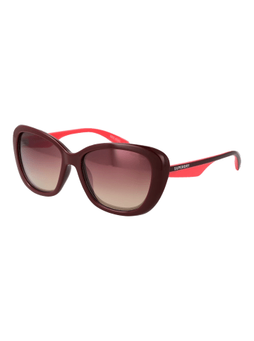 Superdry Damen Sonnenbrillen Schmetterling Burgunder