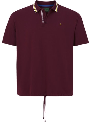 Charles Colby Poloshirt EARL FINLEYS in dunkelrot