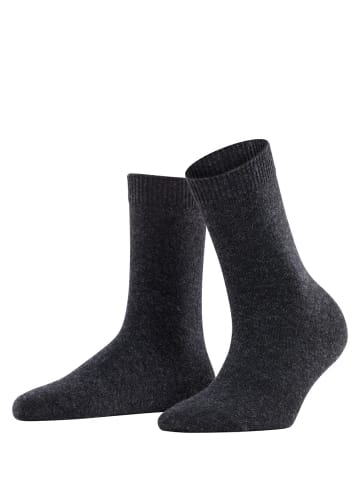 Falke Cosy Wool Socke in Anthra.mel