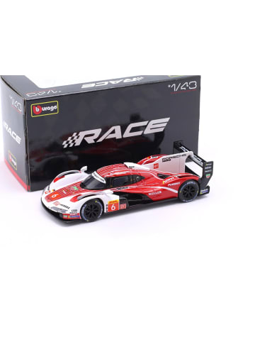 Bburago Modellauto - Porsche 963 PENSKE #6, '24 (Maßstab 1:43) in rot