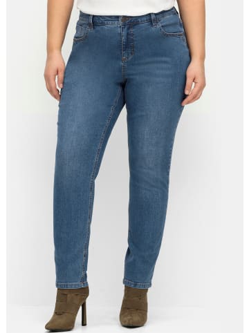 sheego Stretch-Jeans in blue denim