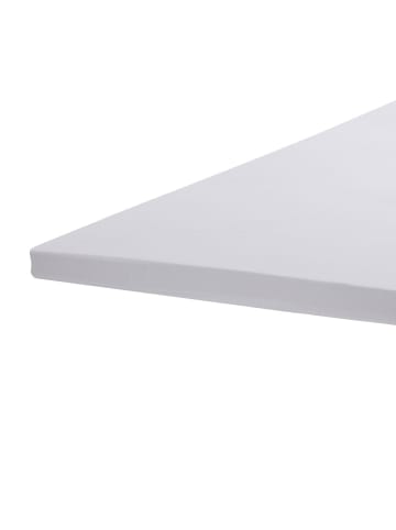BettwarenShop Spannbettlaken Topper Spannbetttuch in weiss