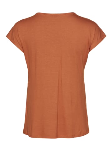 Laura Scott Kurzarmshirt in rostrot