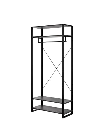 home24 Garderobe HERBY in Schwarz