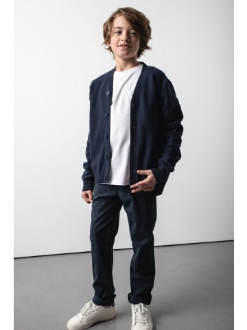 Coccodrillo Strickjacke mit Reißverschluss in dunkelblau