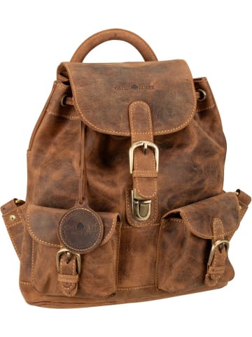 Greenburry Rucksack / Backpack Vintage 1711S in Sattelbraun