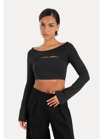 SMILODOX Longsleeve Bolero Neola in Schwarz
