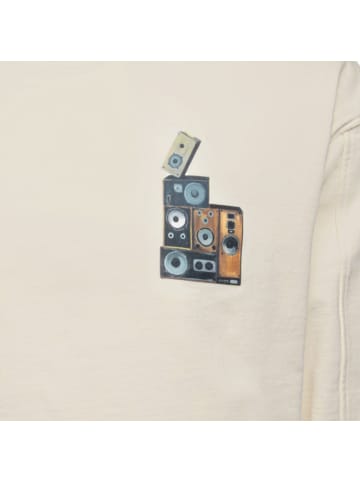 FILLING PIECES Sweatshirt Gramophone Vintage in creme