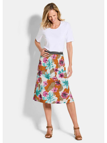 GOLDNER Druckrock mit Blumenmuster in bunt / gemustert