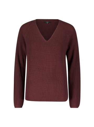 Zero  Strukturpullover mit V-Ausschnitt in Mystic Berry