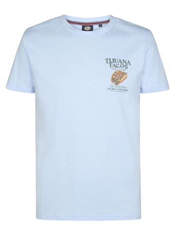 Petrol Industries T-Shirt mit Rückenprint Tijuana in Blau