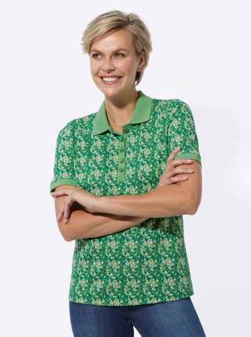 WITT WEIDEN Poloshirt in apfel-zitrone-bedruckt