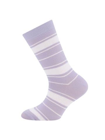 ewers 6er-Set Socken 6er Pack Blume/Ringel/uni in grau
