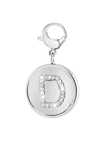 Lucardi Anhänger "Buchstabe D" Rund