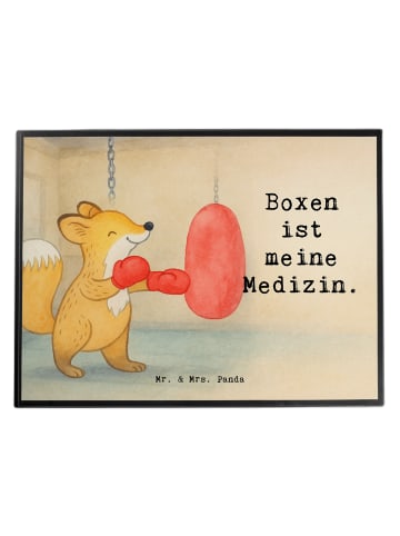 Mr. & Mrs. Panda schreibtischunterlage Fuchs Boxen Design mit Sp... in Weiß