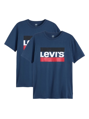 Levi´s T-Shirt 2er Pack in Blau