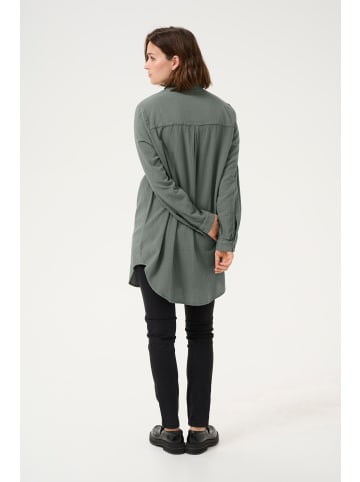 Kaffe Langarm - Hemd KAnaya Loose fit in Balsam Green