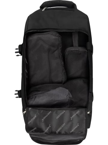 normani Reisetasche 60 L mit 4 Kleidertaschen in Schwarz