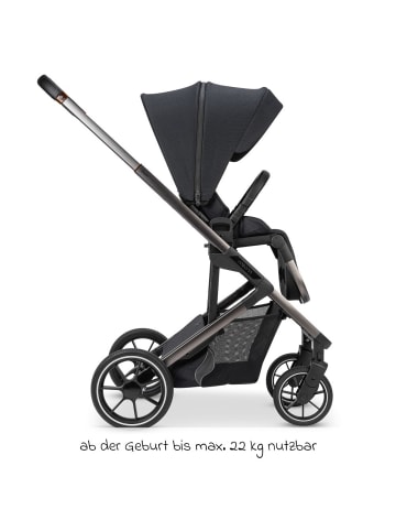 Osann Kombi-Kinderwagen Juntos bis 22 kg belastbar in schwarz