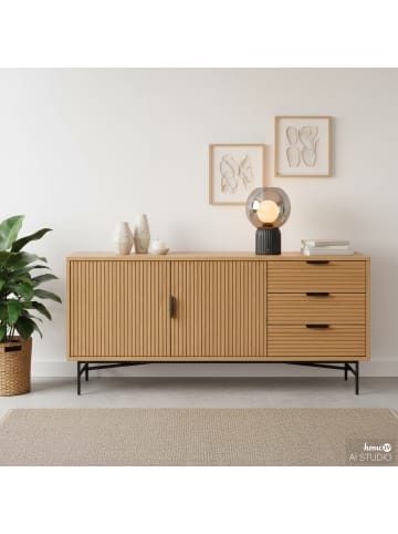 home24 Akku-Tischleuchte VISOR in Schwarz