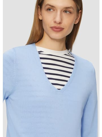s.Oliver Strickpullover langarm in Blau