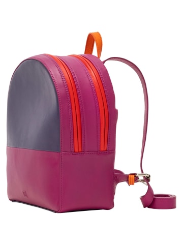 DuDu City Rucksack Leder 26,5 cm fuchsia