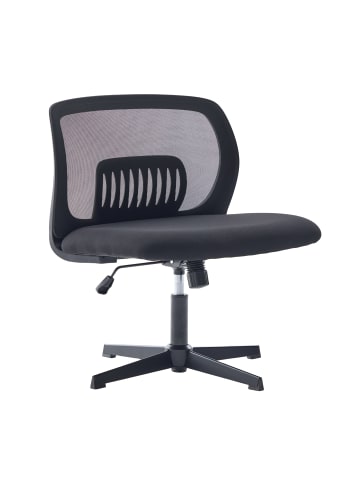 ABRIHOME Bürostuhl 360° drehbar und höhenverstellbar Mesh, Schwarz