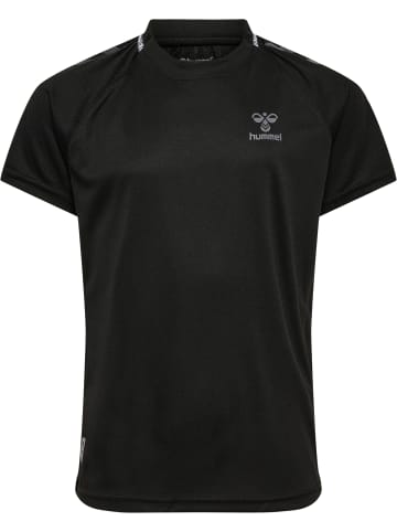 Hummel Hummel T-Shirt Hmlongrid Multisport Unisex Kinder Atmungsaktiv Feuchtigkeitsabsorbierenden Leichte Design in JET BLACK/FORGED IRON