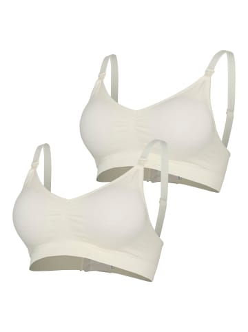 mama licious 2er-Pack BH in Snow White