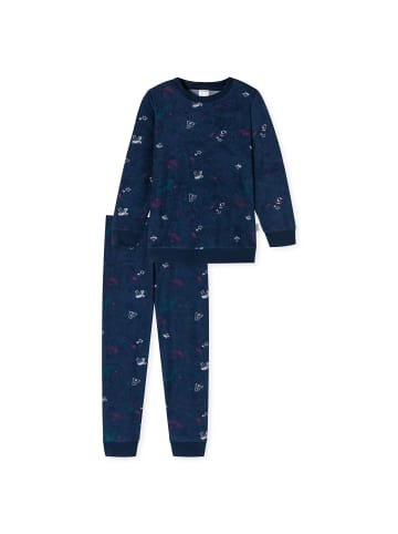 Schiesser Pyjama in Dunkelblau