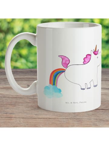Mr. & Mrs. Panda Kaffeetasse Einhorn Pupsen ohne Spruch in Weiß