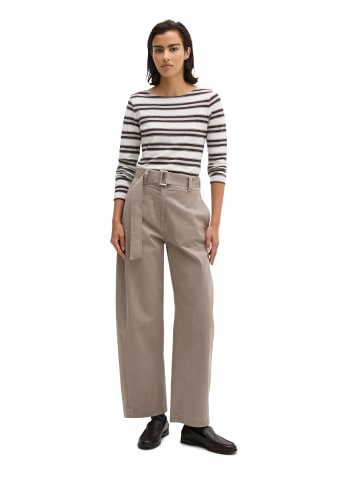 Marc O'Polo Gestreiftes Longsleeve regular in Medium Beige