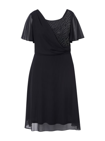 Ulla Popken Midikleid in schwarz