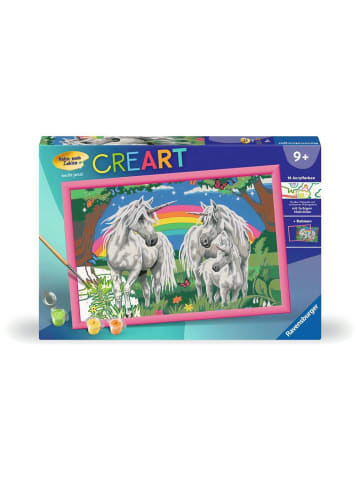 Ravensburger Ravensburger CreArt, Malen nach Zahlen Kinder - Fabelhafte Einhornwelt in bunt