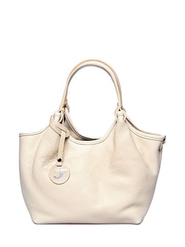 Carla Ferreri Henkeltasche in Beige