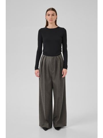 My Essential Wardrobe Casual Hose SpaceMW Loose fit in Dark Shadow