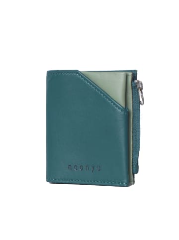 Margelisch Echtleder Mini-Geldbörse noonyu slim boy in teal green - sage green