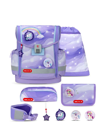 Belmil Classy Plus Over the Rainbow Schulranzen Set 6-teilig mit extra Hüftgurt