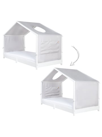 roba Hausbett Bezug, Montessori-Stil, mit Taschen - Hellgrau