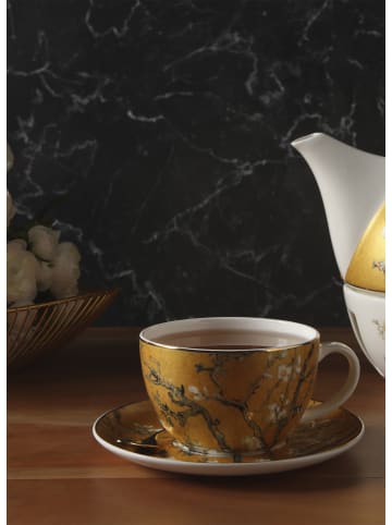 Goebel Tee-/ Cappuccinotasse " Van Gogh- Mandelbaum " in Bunt