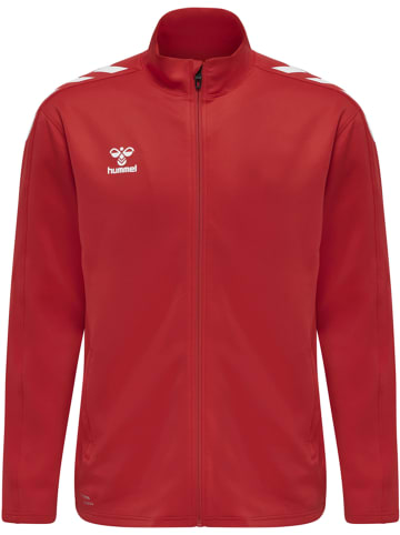 Hummel Hummel Zip Jacke Hmlcore Multisport Unisex Erwachsene Atmungsaktiv Feuchtigkeitsabsorbierenden in TRUE RED