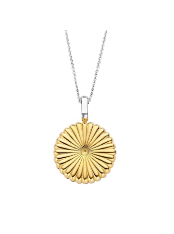 Ti Sento Milano Kette "Medallion mit Zirkonia vergoldet" in Gold