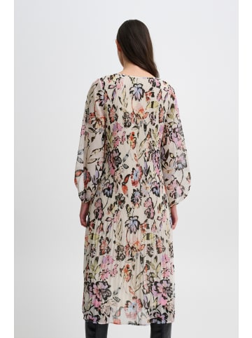 ICHI Kleid IHELLY Loose fit in Crystal Gray Collage print