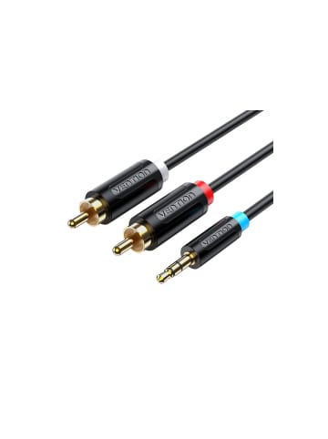 Vention Audiokabel 3,5 mm auf 2x Cinch 3 Meter in Schwarz