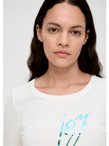 s.Oliver T-Shirt kurzarm in Creme